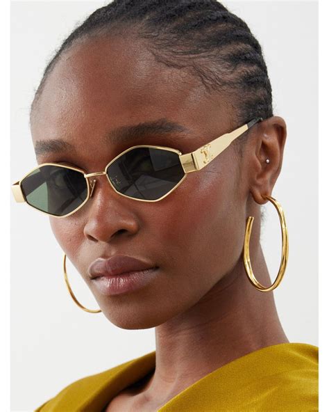 celine pretty metal sunglasses|CELINE Eyewear .